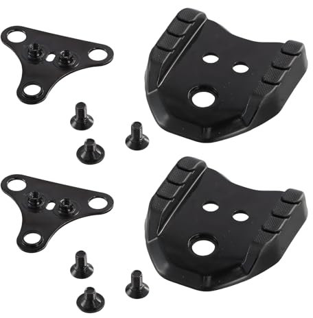 2 Stücke Fahrrad Cleats Adapter, Fahrrad Schuh Cleats, SPD Plattenadapter, Fahrradpedaladapter SPD Pedale, Fahrradpedal Adapter Stollen Konverter für Rennrad MTB Pedale