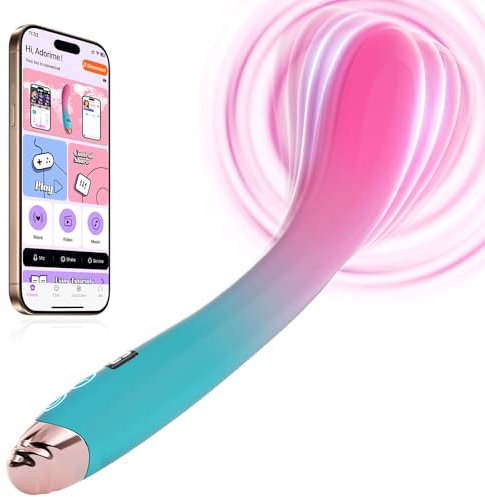 G-Punkt Vibratoren Sexspielzeug für Frau Solo - LED Vibratorensets für Frauen Klitoris Stimulator mit 9 * 9 Schwing & Vibration für Frauen Leise, Silikon Analdildo mit APP Sex Spielzeug für die Paare