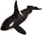 MISTPK Realistischer Orca Kuscheltier, Niedliche Meerestiere Weiches Kuscheliges Killerwal Plüschtier Geschenk for Kinder Jungen und Mädchen Heimdekoration(75CM/29IN)