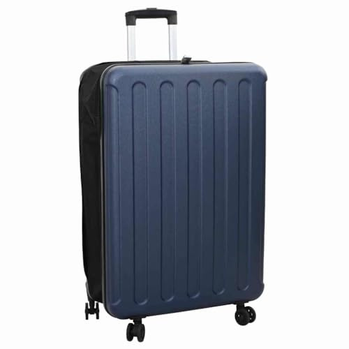 vidaXL Koffer mit Schloss Dunkelblau 50 x 30 x 76 cm ABS Kunststoff, Moderne rechteckige Reisetasche, kompakter Koffer, langlebig, stylische Lösung für Dein Gepäck