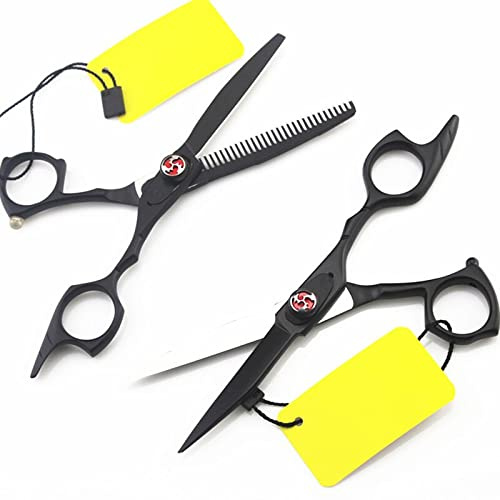 ASerZenith Haarschneideschere, 5,5 Zoll Friseursalonschere Schneiden Friseur Friseur Effilierschere Haarschnittschere,Effilier-B(Satz B)