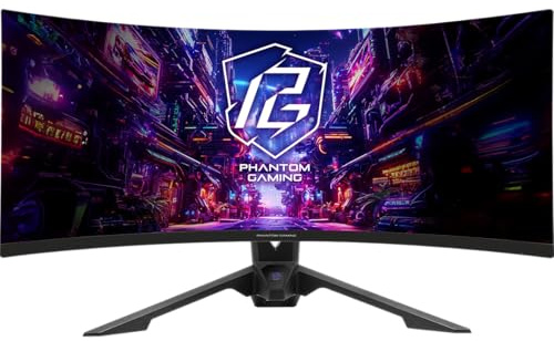 ASRock 34 Wqhd Curved Gaming Monitor PG34QRT3A 3440 X 1440 1Ms 2 Hdmi 2 Dp 180H