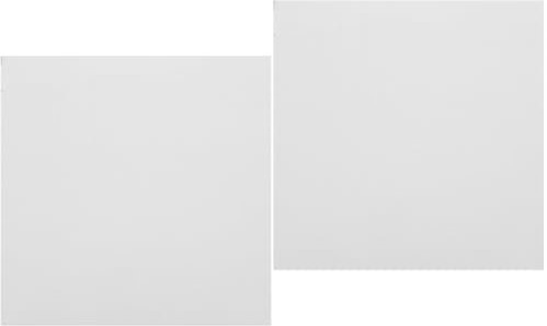 DIYEAH 2 Piezas Plato Cerámico Blanco para Pintar Mano Cuadrado para Manualidades Diy y Creaciones Artísticas