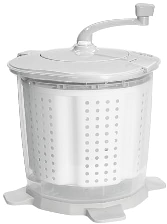 GREENSAPPIRE Portable Mini Hand Crank Washing Machine and Spin 2 In1 | Washing Machine With Dehydration Basket,No Electricity Required, for Dormitory Apartment