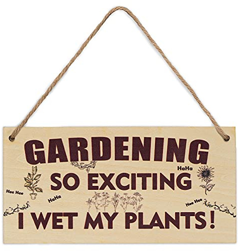 Garden Ornaments Outdoor Gifts for Men Women Funny And Unusual Gardening Gifts Gardeners Plant Garden Signs Accessories Naughty Xmas Present for Grandad Birthday