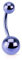 viva-adorno® Bauchnabel Piercing Banane Edelstahl Chirurgenstahl Bananabell Z497, lila