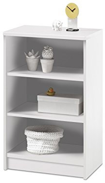 möbelando Regal Standregal Beistellregal Holzregal Bücherregal Dekoregal Olli I Weiß