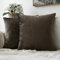 MIULEE 2er Pack Samt Kissenbezug Kissenhülle Dekorative Kissenbezug Dekokissen Sofakissen Lendenkissen Wurfkissenbezug Kissenhülle 45x45 cm Dunkle Taupe