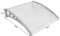 Wefun Auvent de Porte Entrée Marquise Solaire Porte Anti-Soleil Protection d'abri Polycarbonat (100 * 150cm)
