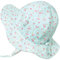 Jan & Jul Sonnenhut für Mädchen, UV-Schutz UPF 50+ (XL: 5-12 Jahre, Retro-Rose)