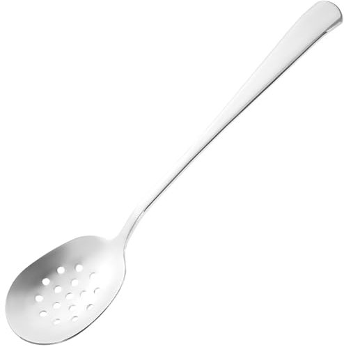 UPKOCH Edelstahl Schöpflöffel Schaumlöffel Suppenlöffel Abseihlöffel Servierlöffel Sieb Löffel für Küche Lebensmittel Salat Buffet Küchenutensilien