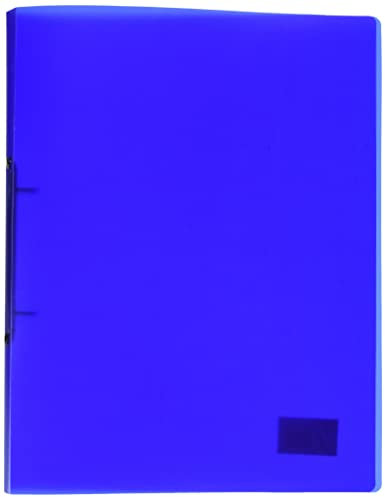 Kangaro Ringbuch Transparant Blau (PP, DIN A4, 2-Ringe 16mm O-Mechanik, Rücken 20mm)