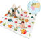OUNUO Krabbelmatte Baby, Spielteppich für Kinder, Spielmatte Baby, Doppelseiten Krabbeldecke Spieldecke gym yoga matte 200x180cm (Fisch)
