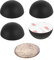 SPEACOUR 50 Pz Piedini Isolanti Autoadesivi in Silicone 18 * 10MM Tappetini Proteggi Piedi di Mobile Cuscinetti per Mobili in Gomma per Ridurre il Rumore Piedini Rotondi in Silicone Antiscivolo - Nero