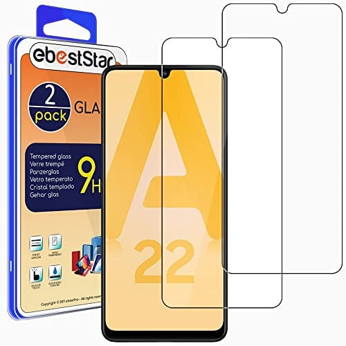 ebestStar - Verre Trempé x2 pour Samsung Galaxy A22 5G, Vitre Protection, Film Anti Casse, Anti Rayures, Sans bulles