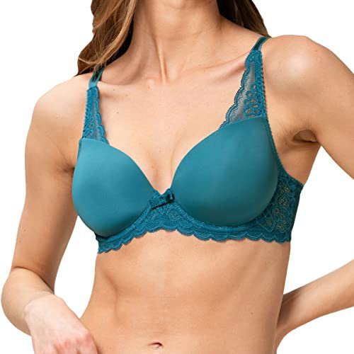 Triumph Damen Amourette Spotlight Whp X Schalen BH mit Bügel , Blue Coral, 70A