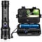 Taschenlampe LED 30000 Lumen, Taschenlampe LED Aufladbar Typ-C Extrem Hell Taschenlampe Batteriebetrieben, XHP90 Taktische Taschenlampen IP67 Wasserdicht, 5 Lichtmodi, 2 Abschnitte 26650 Batterie