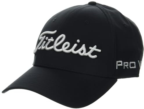 Titleist Herren Tour Performance Golfmütze Mütze, schwarz/weiß, Einheitsgröße