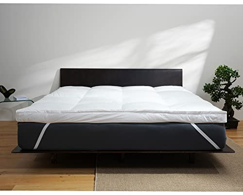 BEFA NATUR Made in Germany Matratzentopper zweilagig 100x200 cm aus 90% Daunen, Allergiker geeignet (Nomite), Öko-Tex 100 Klasse 1 Zertifiziert, EN Standart 12934, Downpass