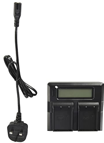 DSTE BLX-1 1.5A Fast Charging LCD Display Double Charger Compatible for Olympus BLX1 Battery,OM-1 OM1 Micro SLR Camera OM System