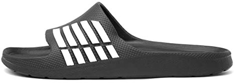 Shoe Zone - Adults Black Stripe EVA Slider - Size 8 UK - Black