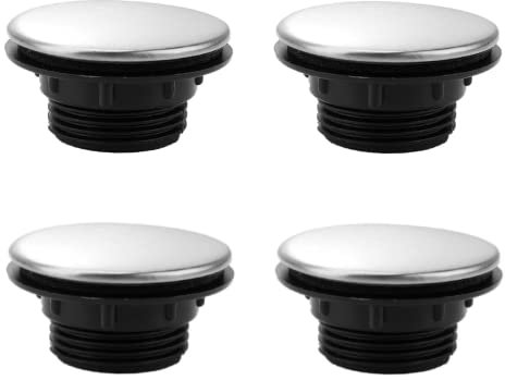 4 PCS Sink Hole Cover Kitchen Sink Tap Hole Plate Stopper Cover 45 mm Stainless Steel Blanking Plug Hole Sink Accessories for Home Kitchen and Bathroom Sink Decoration