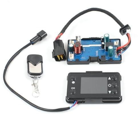 TIHOOK 12V/24V 3KW/5KW Auto Heizung LCD Schalter Controller mit Fernbedienung, Standheizung Diesel, LCD-Autoheizungsregler, für Auto Diesel Luftheizung Parkheizung