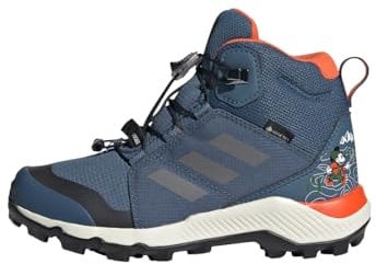 adidas Unisex - Bambini Terrex Disney Mid Gore-Tex Hiking Shoes, Wonder Steel/Grey Three/Orange, 37 1/3 EU