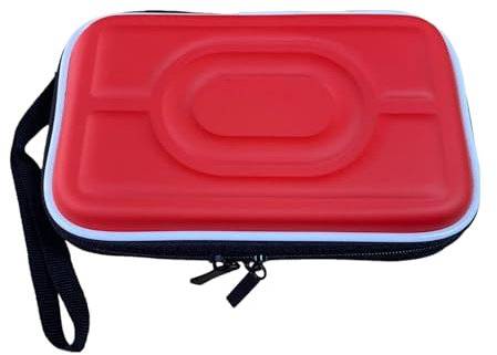 Hzycwgone Tragetasche für Nintendo Gameboy Advance Color Pocket GBA/GBC/GBP/DS Lite/NDSL/NDSi,Reise Tragen Hart Tasche Hülle für GBA/GBC/GBP/DS Lite/NDSL/NDSi(Rot)