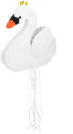 Boland 30962 - Pinata Schwan, 43 x 39 x 8 cm, Tiere, Hängedeko, Dekoration für Geburtstag, Mottoparty und Karneval