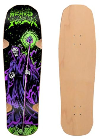Heavy Poison Skateboard Skateboard Deck Old School Legion Jefferson Victim 8,6 x 32,08