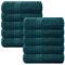 Brentfords Bath Towel Teal Green, Super Soft 100% Cotton Towels for Bathroom Showers Highly Absorbent Large Bath Towels Luxury Quality Towel Pack, 10 Piece