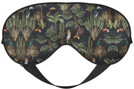 Aquarell Kaktus Maske für Tiefschlaf & Entspannung - Verstellbare, weiche & atmungsaktive Augenbinde für Reisen, Meditation & mehr