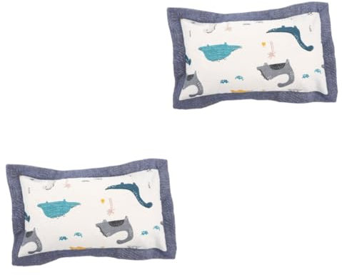 VICASKY 2stücke Lovely Kinderkissenbezug Für Maschinenwaschbar Dinosaurier-Design Für Kleinkinder Für Auto Und Flugzeug