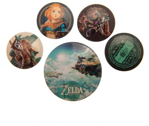 The Legend of Zelda: Tears of the Kingdom (Hyrule Skies) Badge Pack, Metallo, Metallo
