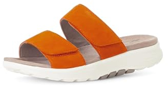 Gabor Damen Low-Top Sneaker, Frauen Halbschuhe,schnürschuhe,schnürer,straßenschuhe,Strassenschuhe,Sportschuhe,Mandarine (Micro),41 EU / 7.5 UK