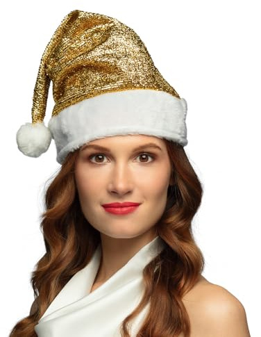 Boland Nikolausmütze Glitter | Gold