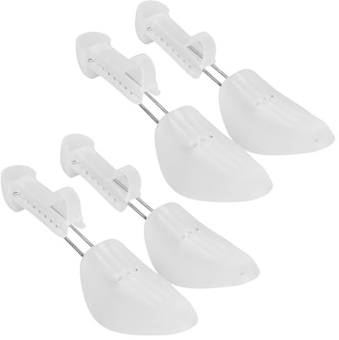 Amexo Kunststoff Schuhspanner 34-40, 2 Paar Transparent Tragbare Schuhdehner Stiefelspanner für Damen (22-28cm)