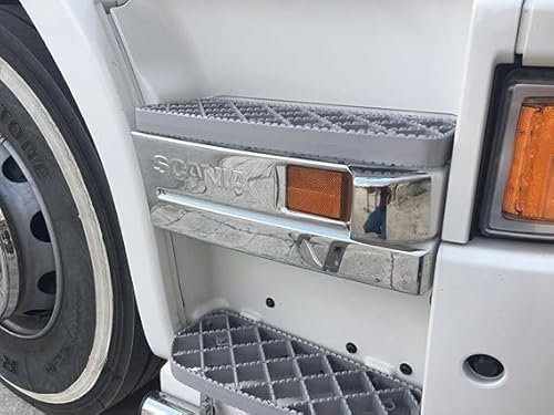 Set di 4 pedane in acciaio inox + coprifrecce laterali per Scania R Euro 6 serie