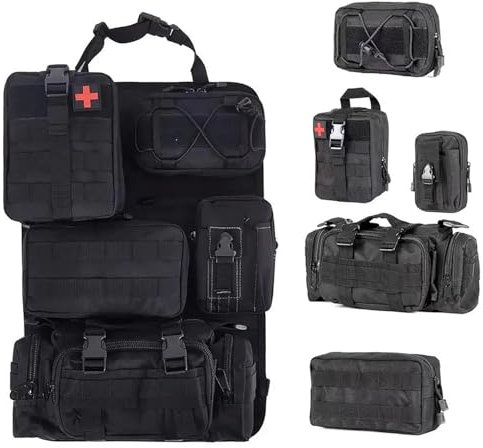 Organizador Coche,Organizador Asiento Coche,Organizador Universal Para El Respaldo Del Asiento Del Coche,Organizador Respaldo Delantero,5 Bolsillos,Protector De Respaldo,Apto Para Todos Los Vehículos