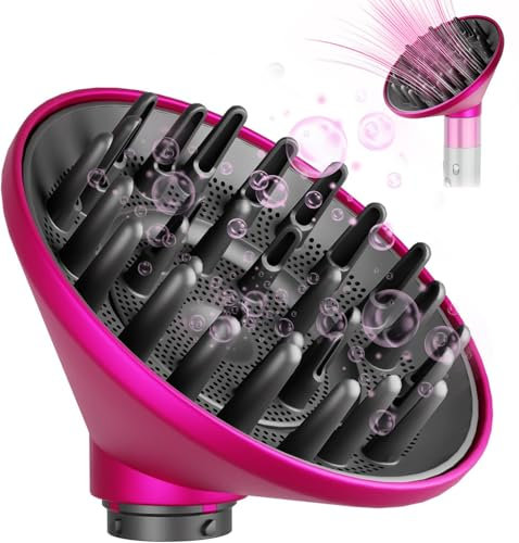 Diffuser Attachment Fit for Dyso.n Airwrap Styler Dryer-Hair Dryer Attachment to Enhance Natural Waves, Curls & Coils,Converts to Hair Dryer Diffuser Nozzle,Compare to Part #973365-01 (Purple)