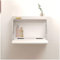 Klappbarer Wandtisch, Schreibtisch, klapptisch klein, wandtisch klappbar, klappbarer Schreibtisch, für die Wand Bartisch Stehtisch Wandtisch Tisch klappbar zur Wandmontage(White,40*45cm/15.7*17.7inch)