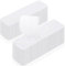 HOMMAND Klettband Selbstklebend Extra Stark, 16 Stück Doppelseitige Klebepads, Klettverschluss Selbstklebendes, Doppelseitiges Klebeband perfekt für Raumdekoration, Haus, Büro, Weiß, 30mm×100mm