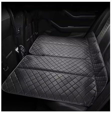 ELNas Nicht Aufblasbare Auto Matratze | Faltbare Bequeme Auto Bett Matratze für Reisen | Campingmatratze für Rücksitz & Kofferraum, für VW T6 T6.1 Multivan Cali 2015-,Black-128 * 80