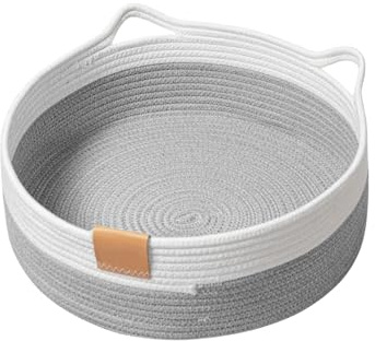 CAPASTEC Faltbares Katzenbett Hellgrau 1 St. Atmungsaktiv Kratzfest | Material: Baumwollseil, Größe: 13x35 cm, Waschbar, Universell, Für Katzen Jeder Größe, Pflegeleicht
