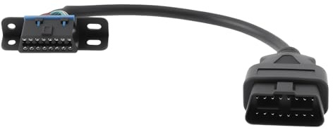 VGOL 16-poliges OBD2-Kabel Stecker auf Buchse für Auto-OBD2-Anschluss 30 cm 26 AWG Schwarz