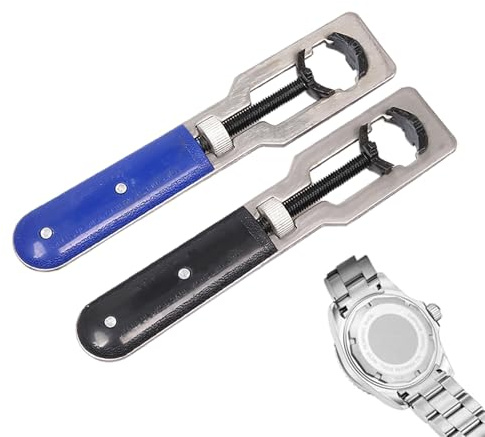 Clé d’ouverture de boîtier de montre - Clé professionnelle pour démonter le dos de montre, poignée antidérapante, outil d’enlèvement du couvercle métallique | Remplacement pile bricolage maintenance
