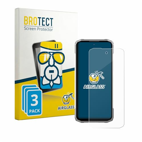 BROTECT Schutzglas für Doogee Blade 20 Max | 3 Stück Transparenter Displayschutz Made in Germany Schutzfolie Panzer Folie Glas 9H Anti-Fingerprint Einfache Montage Clear
