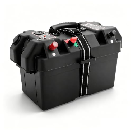 Motor Smart Battery Box Power Center with dual USB ports Multi Functional Battery Box Large Leisure Battery Box LED Display