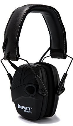 Honeywell 1034490 Howard Leight Impact Sport Weiche Ohrenschützer, schwarz, 1